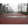 广州学校彩色透水混泥土地路面的做法