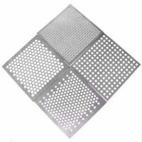 加工定制不锈钢圆孔板 5孔3距多孔板